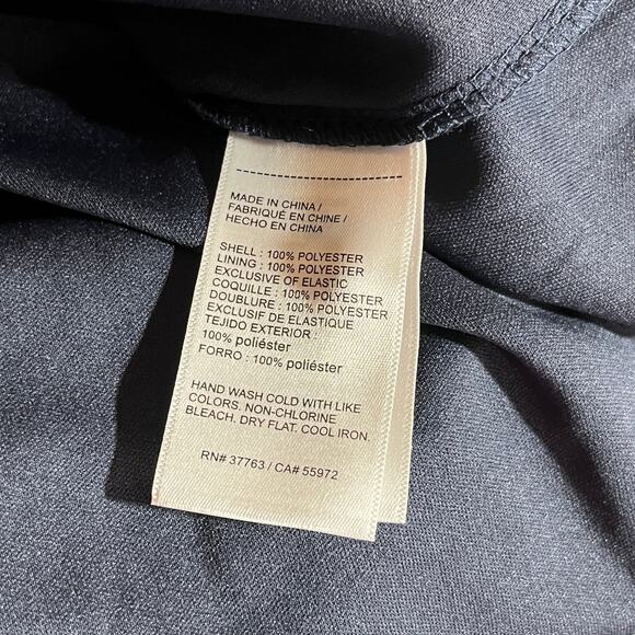 Ella Rafaella Blouse Womens 3X Blue Lace Floral Lined Boho Career Mature NEW - Picture 8 of 10